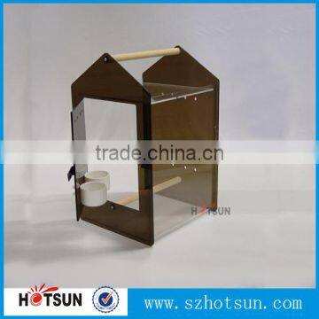 High quality plastic acrylic bird house acrylic bird cages