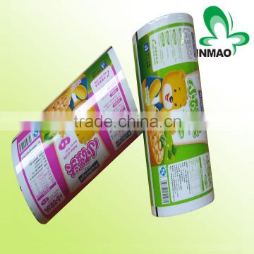 High quality n custom print food grade laminating roll film/laminated roll film for food