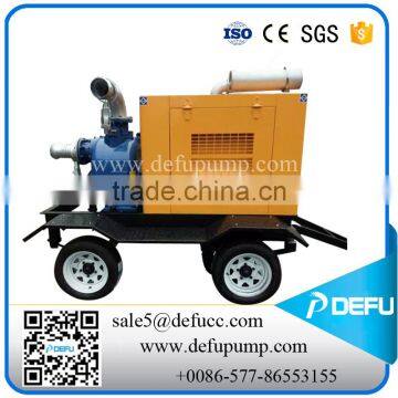 self priming sewage pump with diesel engine