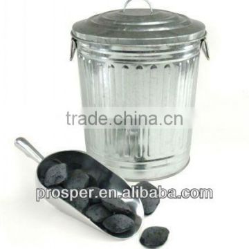 10L fireplace coal bucket with lid