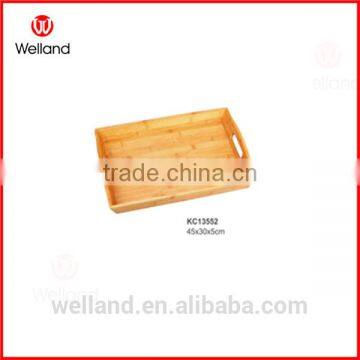 square bamboo tray