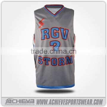 sublimation Custom basketball vest tops shirts