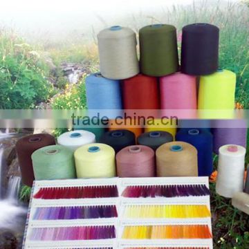 colorful spun textile cone polyester yarn from professional manufacturer