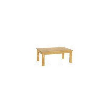 Long Shaped Solid Ash Wood Furniture NC Lacquer Long Table For Living Room