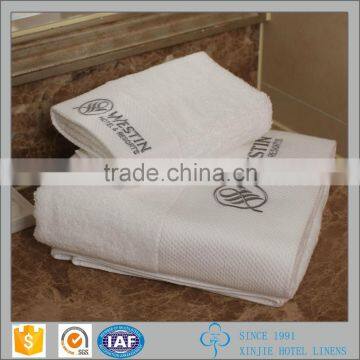 embroidery white hotel terry towel