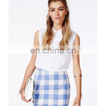 High quality cheap price women latest skirt and blouse