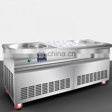 Most Popular Single Pan Thailand Fry Ice Cream Machine/Round Pan Rolled Fried With Single Round Or Square Pan, Ce Certified