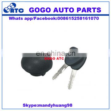 top quality 7700611624motorcycle fuel tank cap lock with key for renault