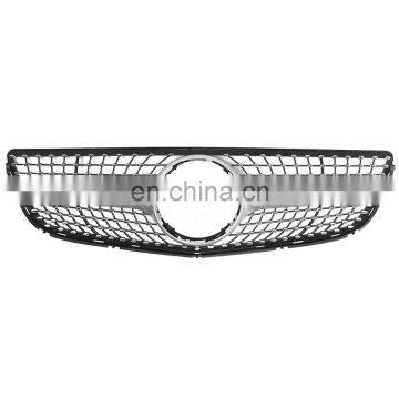 Silver Diamond Front Grille Grill 14-16 for Mercedes-Benz E Class W207 A207 C207