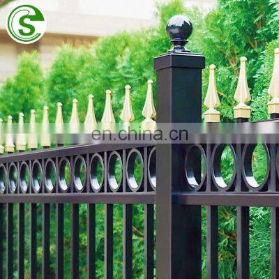 5 ft High Spear Top or Flat top Steel / Aluminum Fence for house/garden
