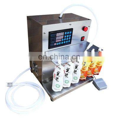 Semi Automatic Water Juice Milk Stand Up Pouch Liquid Filling Machine For Business
