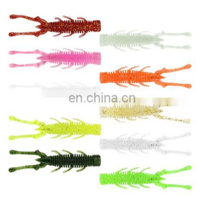 Factory Price 6cm/1.5g  7.5cm/2.7g Luminous Soft Lures  Shrimp Lures Light Freshwater Fishing Shrimp Bait