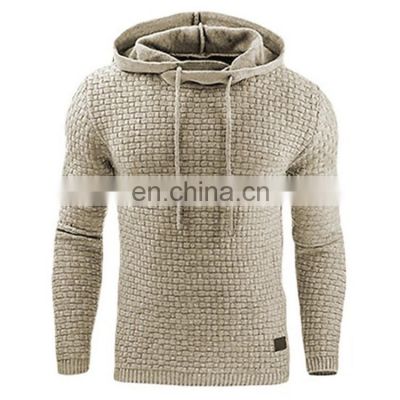 2021 Brand Male Long Sleeve Solid Color Hooded Sweatshirt Mens Tracksuit Sweat Coat Casual Sportswear