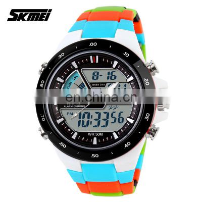 Custom brand classic chronograph watch sport dual time digital watch#1016