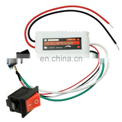 DC 12V PWM Motor Speed Control Controller For Fan Pump Oven Blower with Switch