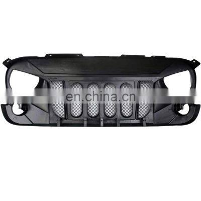 J215 Grill 2019 New ABS Front Grille With Light 4x4 Accessory Manufacturer Black Grill Protector Fit For Jeep W rangler JK 07-17