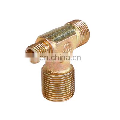 Haihuan Compression Equal Tee Fitting Stainless Steel Brass Pipe Fitting OEM ODM Pipe Connector With Ferrule
