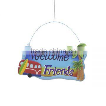 metal wall plaque with welcome sign for decoration                        
                                                                                Supplier's Choice