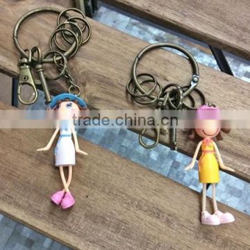 Small Human Figure Plastic Key Chain link Toys Connecting Toys
