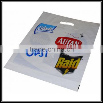 Shopping Use and punch handle PE plastic shopping Bags