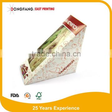 new paper sandwich packging box paper instant paper sandwich box