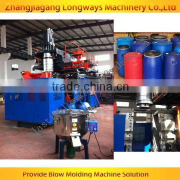 extrusion blow moulding machine , machine for blowing plastic 50L barrel, plastic barrel blowing molding