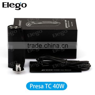 Elego Fast Shipping High Quality TC Box Mod Wismec Presa 40Watt TC with 2300mAh Capacity