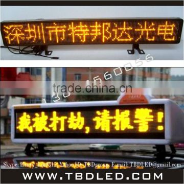 p6 outdoor led taxi roof message sign display screen