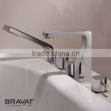 cross handle metal bath shower mixer 10um Plating Thickness Swiss