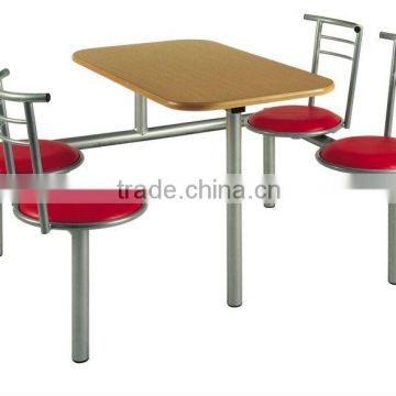 Metal frame dining seats/Plastic dining table