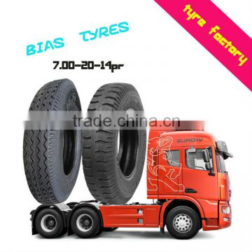 7.00-20-14 PR good traction wear resistance heavy duty truck bus tyres factory price TBB tires