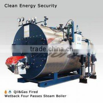 2 ton industrial horizontal heavy oil steam boiler