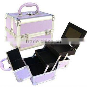 china artist makeup train case beauty aluminum salon cosmetic box