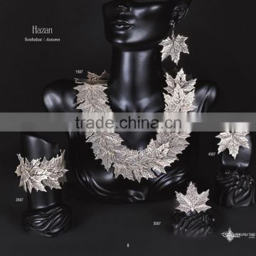 Fashion turkish style silver plated necklace Hazan 1507
