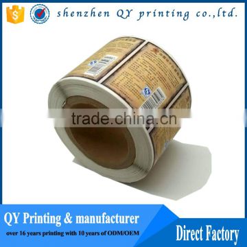 high quality printing permanent labels,waterproof vinyl roll stickers
