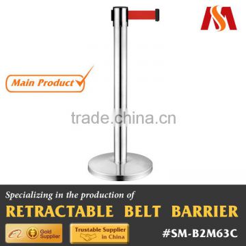 Stainless Steel Materila Polish Finish Promotional Queueing Management Crowd Control Stanchion