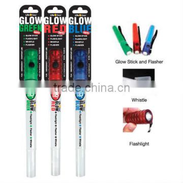 Lifegear led glow stick flashlight and whistle                        
                                                Quality Choice