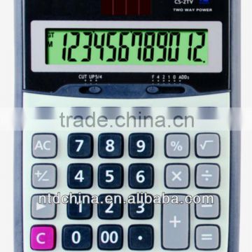 big button solar calculator, two power calculator