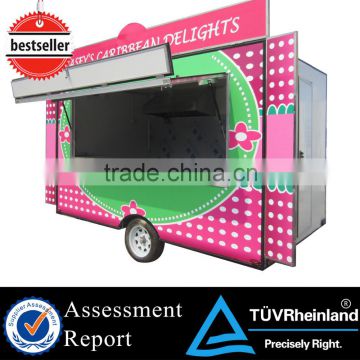2015 HOT SALES BEST QUALITTY steamed corn food car fruit food car for sale refrigerated car