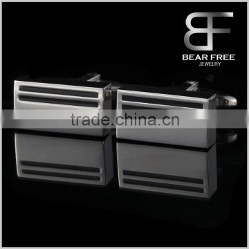 Square shape stainless steel cufflinks for men and boys Top quality wholesale