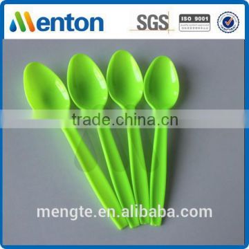 disposable ps plastic green spoon