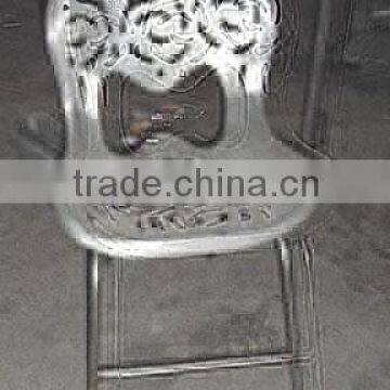 Aluminium Mirror Polish Chair.