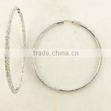 Classic Fashion Hoop Earrings, Silver Earrings