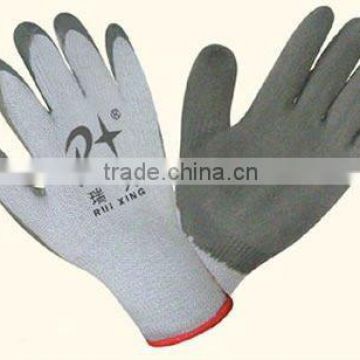 Cotton wrinkle latex glove