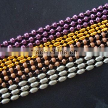 2.4mm size nickel color plated ball chain