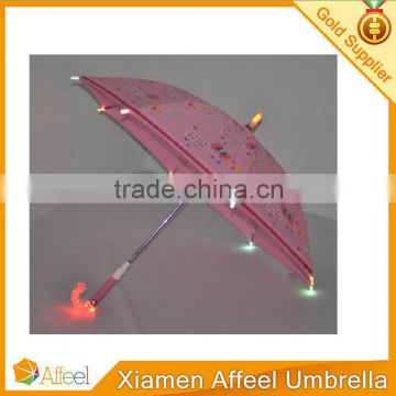 LED shine straight bone child umbrella