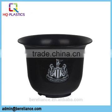 Lightweight Durable Eco-friendly Plastic Black Flower Pot