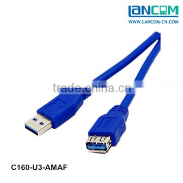 Blue color usb 3.0 AM to AF usb receipt printer cable