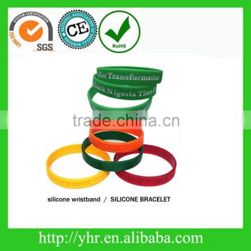 Hot selling promotional custom silicon wristband