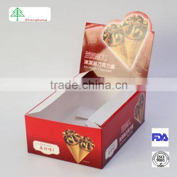 custom paper display box cardboard box stand for display